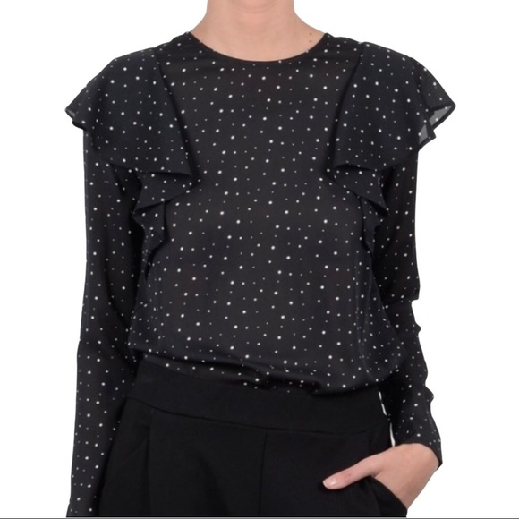 𝅺molly Bracken Star Woven Semi Sheer Blouse - Picture 3 of 14